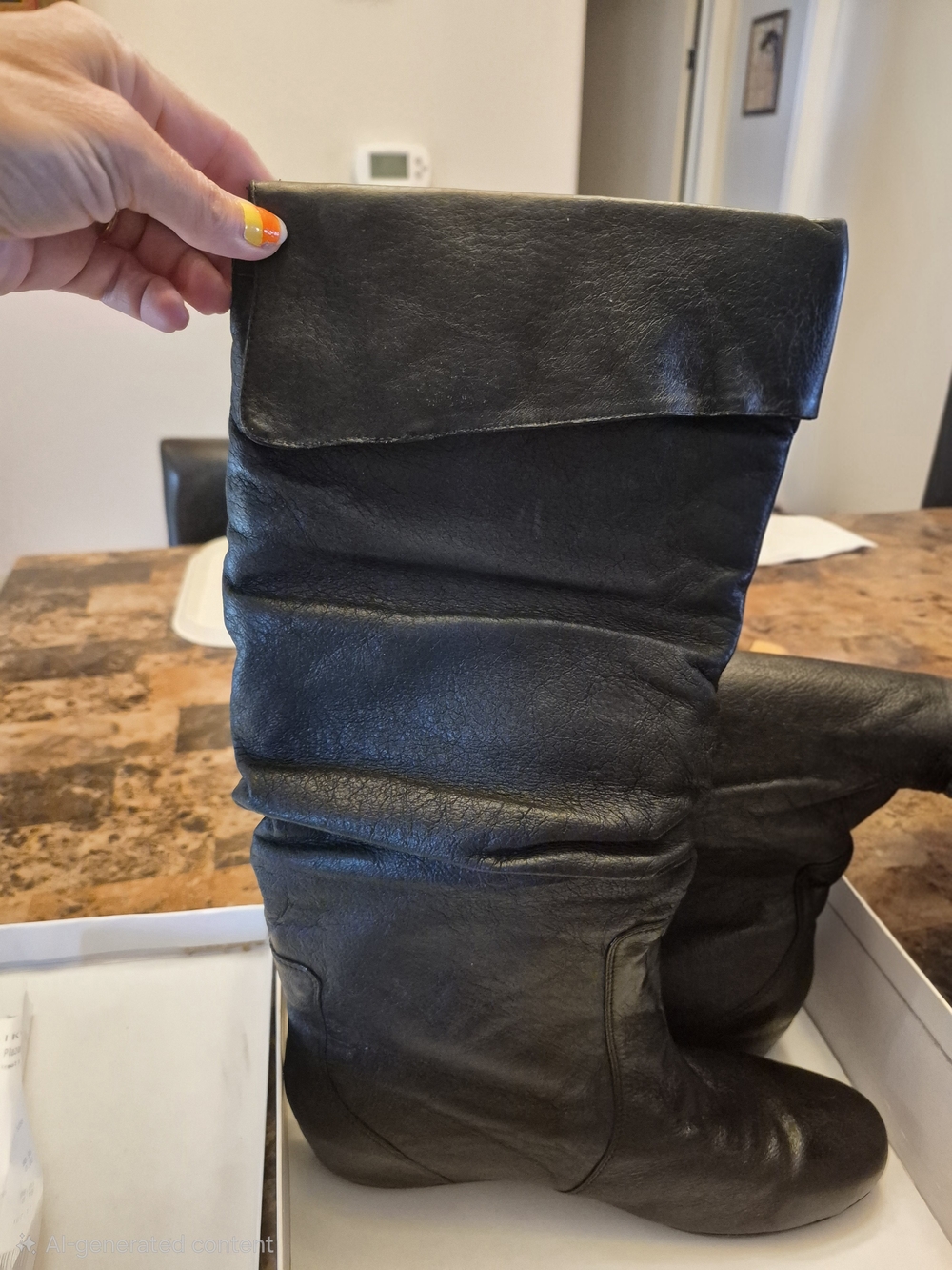 Steve Madden Black Leather Ankle Boots - Cybul